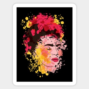 Watercolor Frida Kahlo Sticker